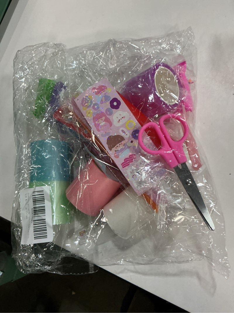 Condition photo showing Good Condition for 5PCS Nano Tape Bubble Kit for Kids, Nano Bubble Tapes Kit with Glitter, Clay, Cute Stickers and Accessories Tools, Nano Tape Crafts for Kids Teens Girls