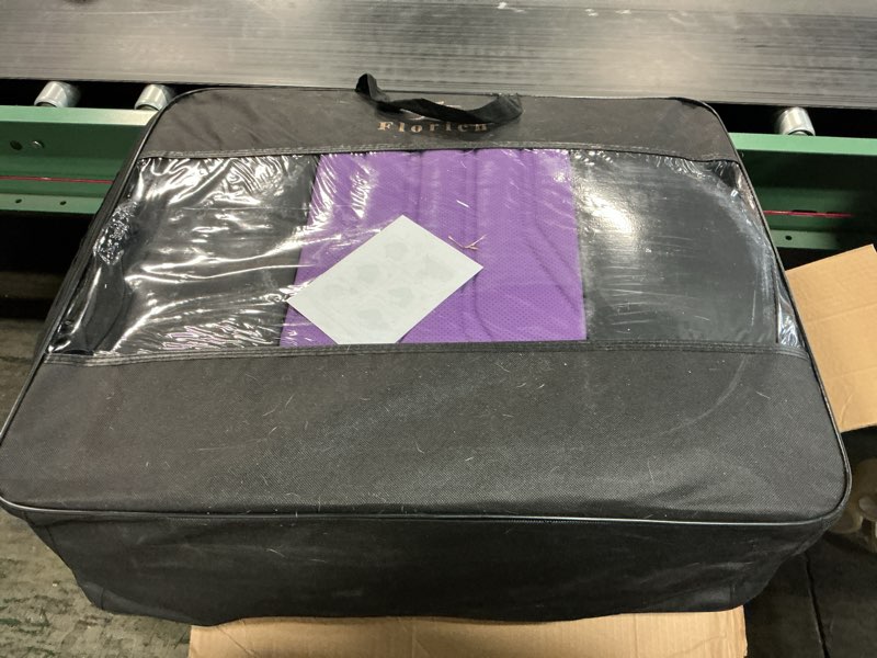 Condition photo showing New/Like New for FLORICH Automotive Seat Covers, Seat Covers Full Set, Car Seat Protectors 5 Seats, Purple & Black Automotive Seat Covers Fit for Most Cars Trucks Black&Purple FullSet