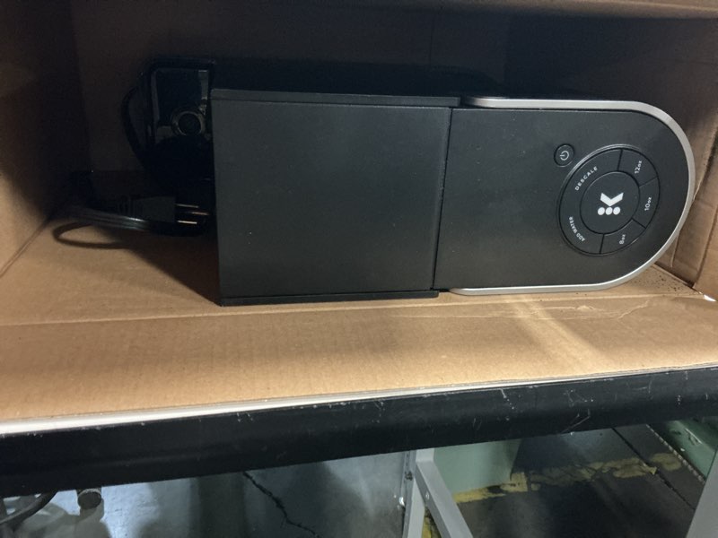 Condition photo showing As Is for Keurig K-Slim Single Serve K-Cup Pod Coffee Maker, Multistream Technology, 3 Brew Sizes, Slim and Sleek Design, 46oz Removable Reservoir, Black
