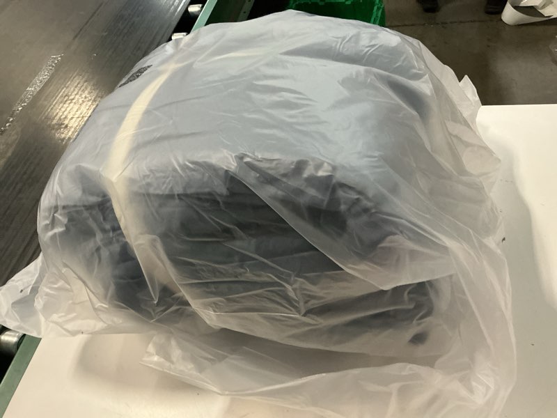 Condition photo showing New/Like New for quince organic cotton sateen comforter, king/cal king, mineral