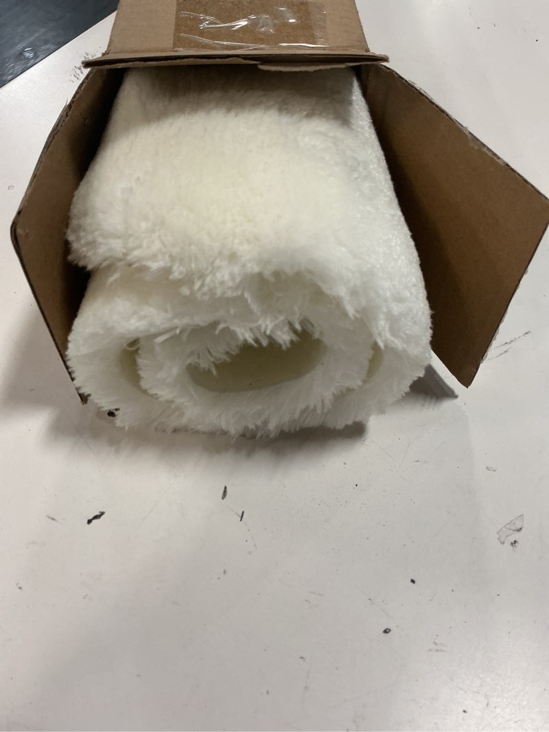 Condition photo showing Good Condition for fluffy car seat cushion, soft comfort faux fur seat pad, universal driver seat cover, for car seats, office chairs, home (1pieces, white)