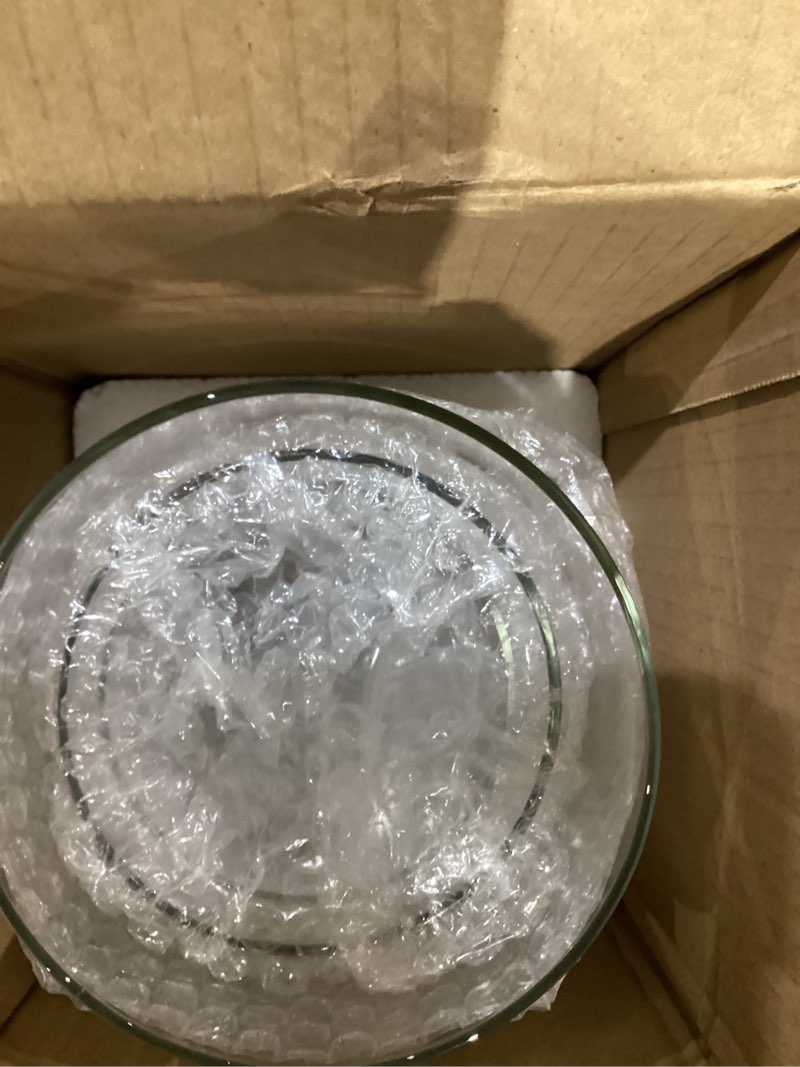 Condition photo showing New/Like New for PHOSPHOR Hurricane Candle HoldersFor Pillar Candle Clear Glass Cylinder Centerpieces Vases Table Decoration Centerpiece Floral Room Decor Clear Seeded Bubbles Living Dining Kitchen 3 Pieces