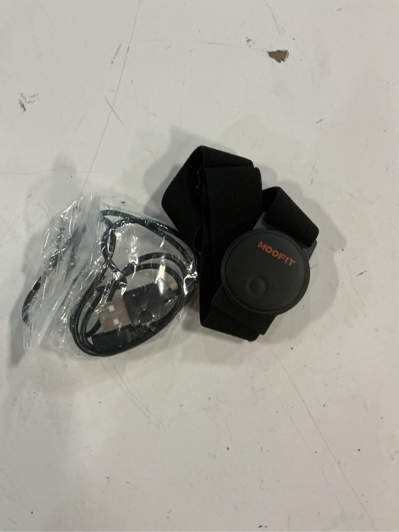 Condition photo showing Good Condition for moofit hw401 heart rate monitor armband, ip67 waterproof, support bluetooth/ant+, rechargeable optical heart rate sensor bracelet works with wahoo, strava, elite hrv