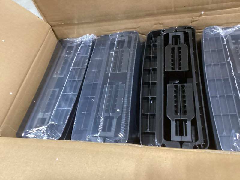 vecelo 4-tier tall narrow storage cabinet with movable wheels, adjustable shelves, anti-tip, slim, f