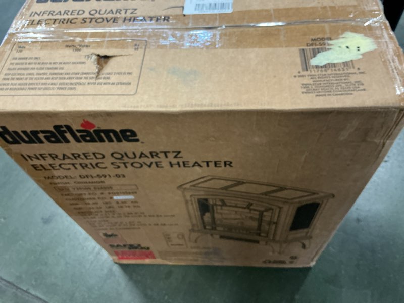 Condition photo showing New/Like New for duraflame Infrared Quartz Electric Stove Heater - DFI-591-03 - Cinnamon
