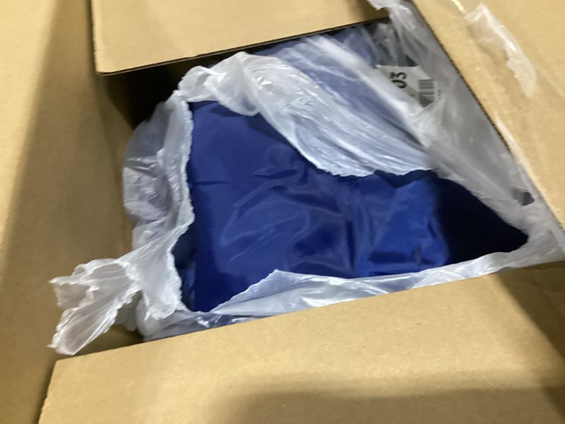 Condition photo showing Good Condition for regalo my cot deluxe portable toddler bed, indoor/outdoor kids nap cot with sleeping bag & pillow, lightweight folding travel design for home, daycare, camping & sleepovers, ages 2-5 blue, with sleeping bag