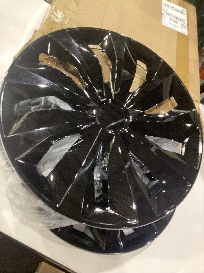 Condition photo showing Good Condition for hubcap wheel cover replacement r17 hub caps universal-fit steel wheel rim cover abs material exterior accessories for most car truck suv -set of 4?17-inch?black? tt-black 17-inch