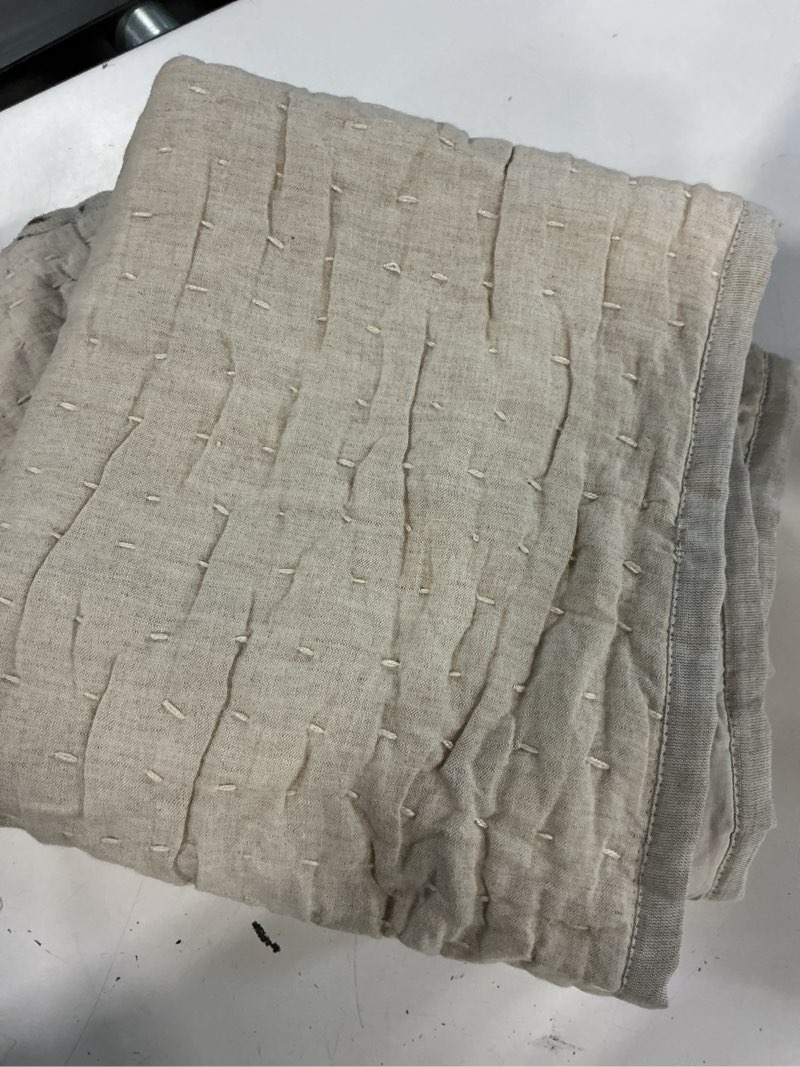 Condition photo showing Good Condition for  quince european linen cotton  coverd king 