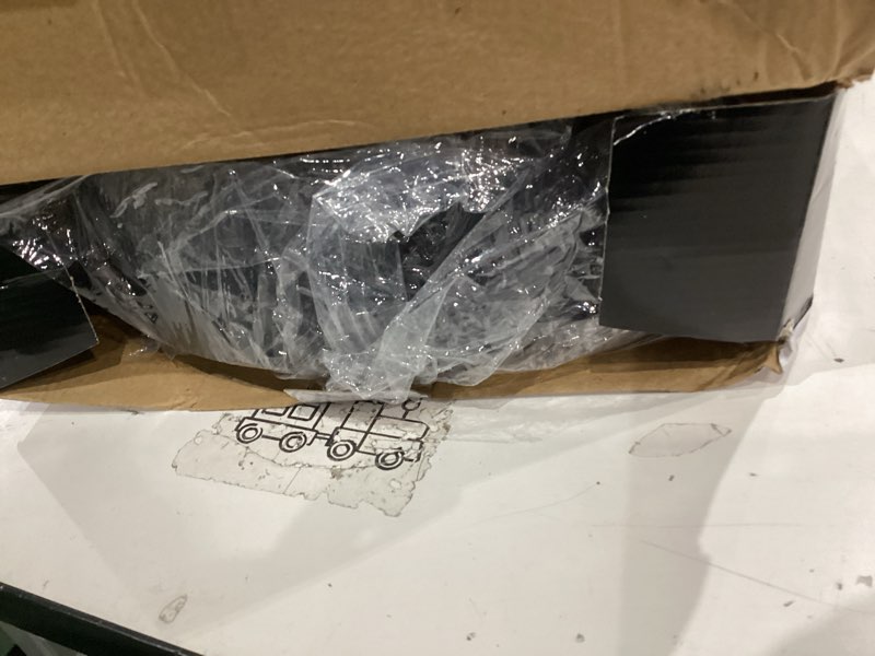 Condition photo showing As Is for bargeni flush mount ceiling light,12.5 inch led ceiling light fixture,matte black with gold inside,3000k/warm white/18w(100w equiv.),dimmable outdoor lighting fixtures ceiling for bedroom and hallway matte black 12.5 inch-1 pack