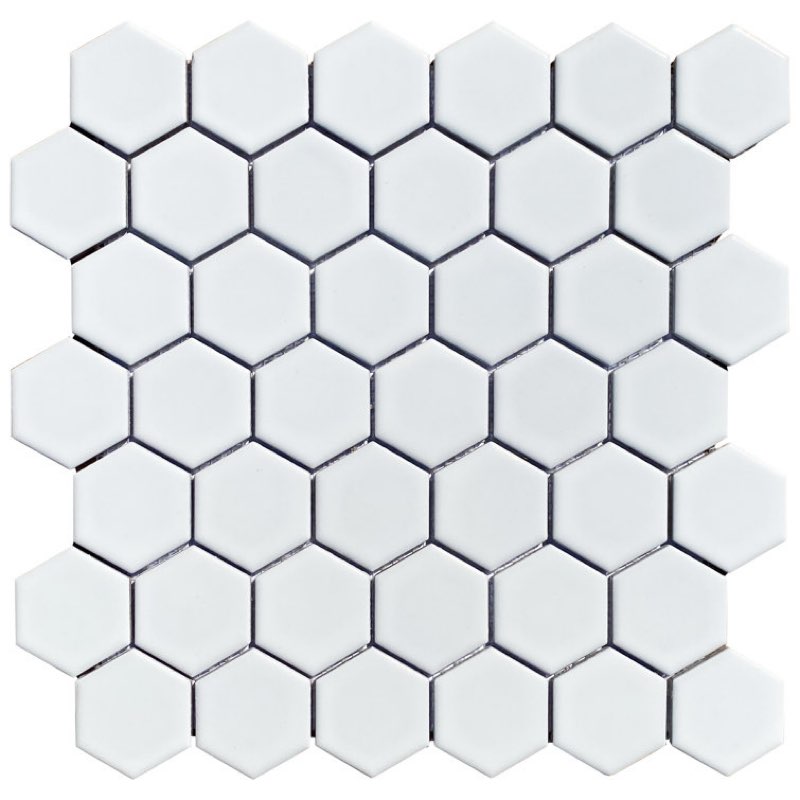 White Porcelain Mosaic Sheet Wall Tile