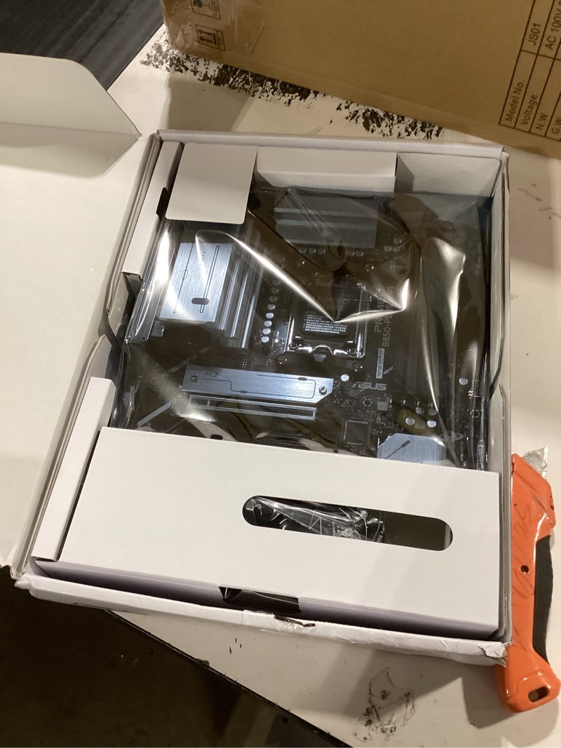 Condition photo showing Good Condition for ASUS Prime B850-PLUS WiFi AMD AM5 AMD B850 ATX Motherboard, DDR5, PCIe 5.0 Ready, 3X M.2, Wi-Fi 6E, 2.5Gb LAN, DisplayPort, HDMI™, USB 10Gbps Type-A & Type-C®, BIOS Flashback™, Aura Sync, AI Advisor PRIME|ATX B850-PLUS|M.2 x3|WiFi6E