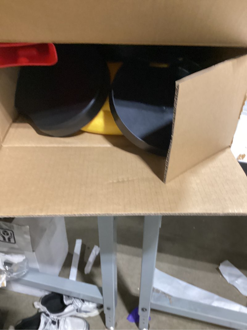Condition photo showing Good Condition for delta children disney mickey mouse plastic basketball set - includes basketball hoop, 1 basketball and ball pump, red/black