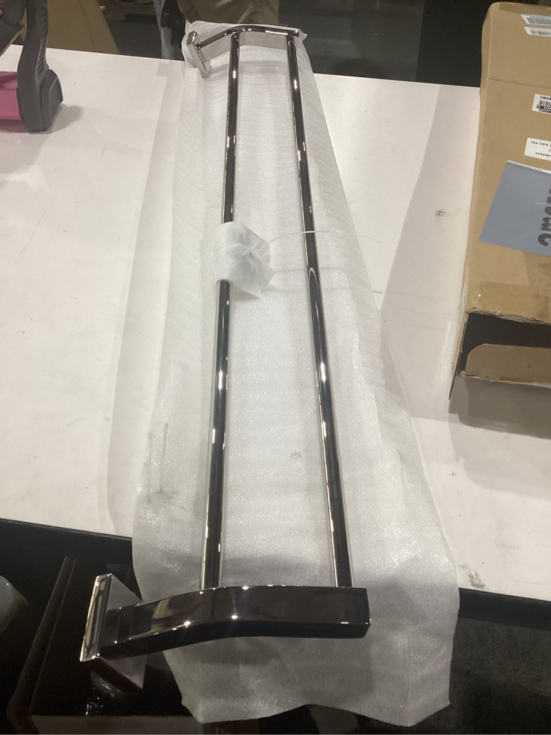 Condition photo showing New/Like New for alise bath double towel bars towel racks for bathroom lavatory,wall mount towel holder heavy duty sus304 stainless steel towel hanger towel rail,polished chrome,32 inch 32-inch (2-bars) polished chrome