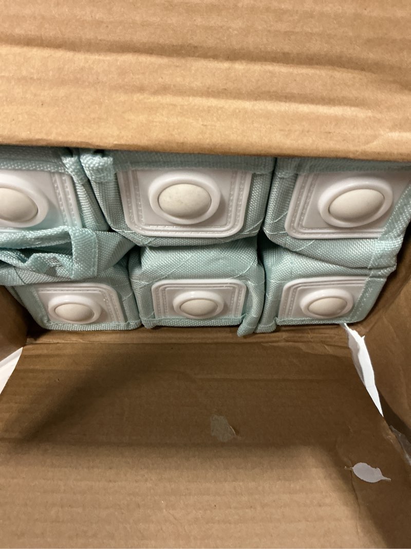 Condition photo showing Good Condition for regalo my cot® portable toddler bed, seafoam, includes a quilted water-resistant fitted sheet, 75 lbs weight capacity, 48 inch by 24 inches