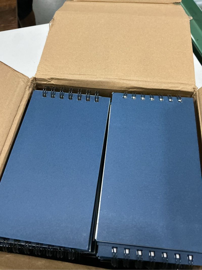 Condition photo showing New/Like New for tenceur 54 pcs pocket notebook bulk small 3x5 inch spiral notepads mini top bound notebook with lined 120 pages ruled memo pads for office college nurse essentials back to school gift (blue) 54 blue