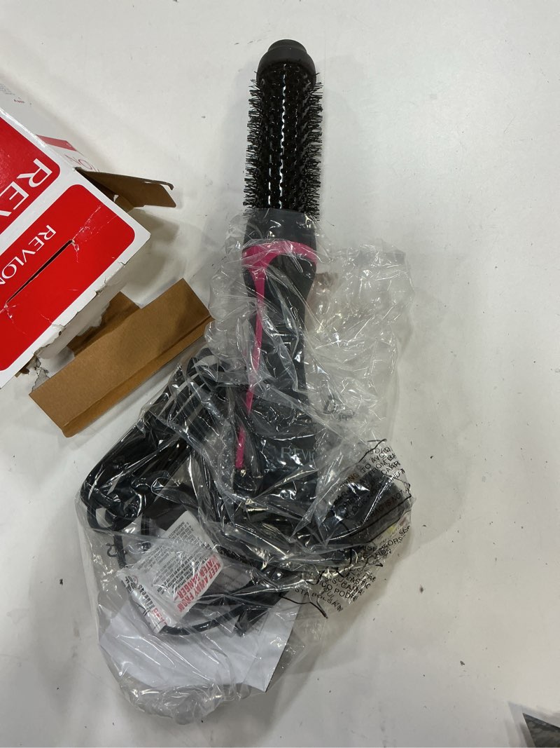Condition photo showing As Is for revlon one step root booster round brush dryer and hair styler | fight frizz and add volume, appliance tool (1-1/2 in)