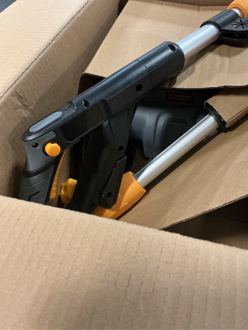 Condition photo showing Good Condition for Cordless Snow Shovel Compatible with DeWalt 20V Max Battery, 11" Electric Snow Blower w/ 20FT Max Throw & Adjustable Handle, Snow Thrower for Driveway, Deck, Patio, Steps(Tool Only) Black (Battery and charger not included)