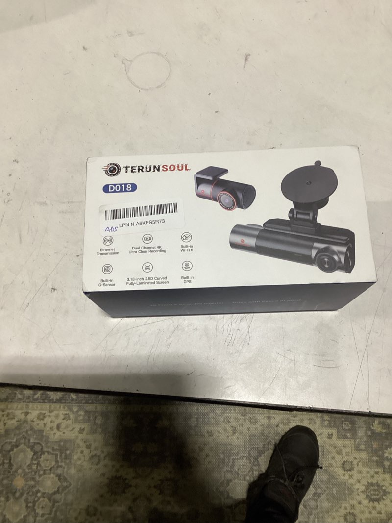 Condition photo showing Good Condition for 4K+4K+1080P 3 Channel Dash Cam Front and Rear with Cabin, Free 128GB Card Included, 5.8GHz WiFi6 - up to 20MB/s, IR Night Vision, Built-in GPS, G-Sensor, 24H Parking Mode, Support 512GB Max