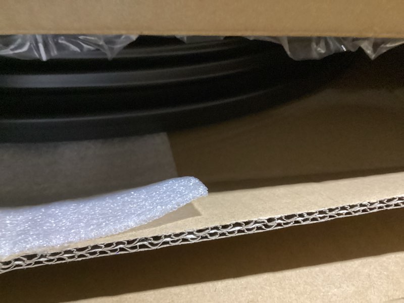 Condition photo showing Good Condition for 24 inch Outdoor Clocks for Patio Large Waterproof with Thermometer - Black Outdoor Wall Clock with Temperature and Humidity Combo - Weatherproof, Accurate & Easy to Read for Pool, Garden & Home Decor Brushed Oil Black 24 inch