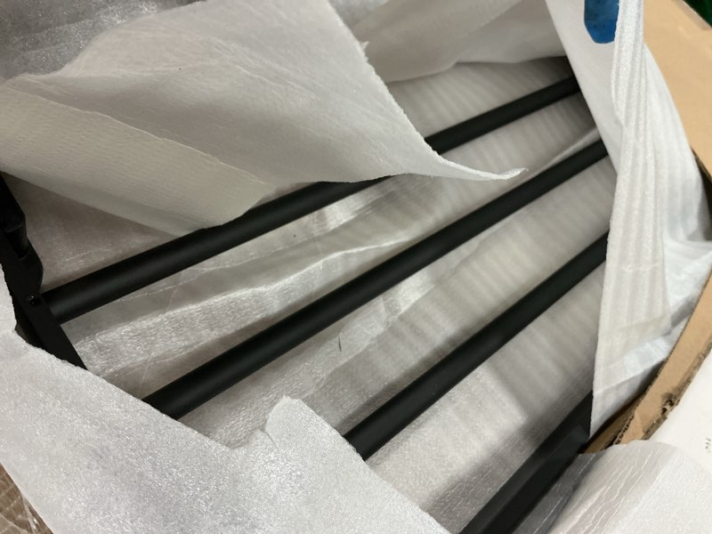 Condition photo showing Good Condition for BOZWELL Bathroom Lavatory Towel Rack with Two Towel Bars,24-Inch Towel Holder with Shelf BZ205-A (Matte Black) 24 inch (60 cm) Matte Black