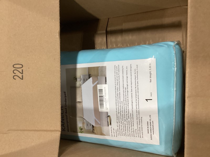 Condition photo showing As Is for KANECH Large Incontinence Bed Pads Washable with Straps - 60"x80" Queen Size - Heavy Absorbency Waterproof Mattress Pad Protector for Bed - Reusable Underpads for Adults, Elderly Queen 60 x 80 inches (Pack of 1)