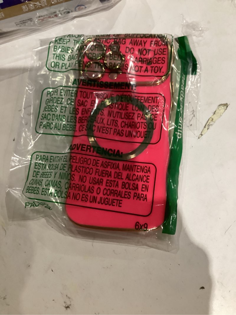 Condition photo showing Good Condition for for iPhone 13 Pro Max Case Magnetic,for Women Girls Soft Cute Wave Frame Curly Shape Love Heart Luxury Plating Phone Case Compatible with MagSafe Shockproof Back Cover 6.7"-Hot Pink iPhone 13 Pro Max Hot Pink
