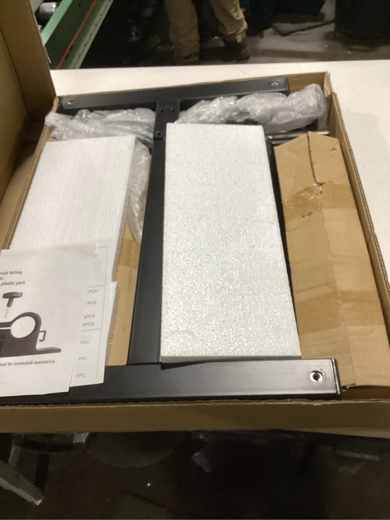 Condition photo showing Good Condition for TigerDad Overbed Bedside Desk Mobile Rolling Laptop Stand Tilting Overbed Table with Wheels Height Adjustable Tray Table for Laptop Bed Sofa Side Table (Black)