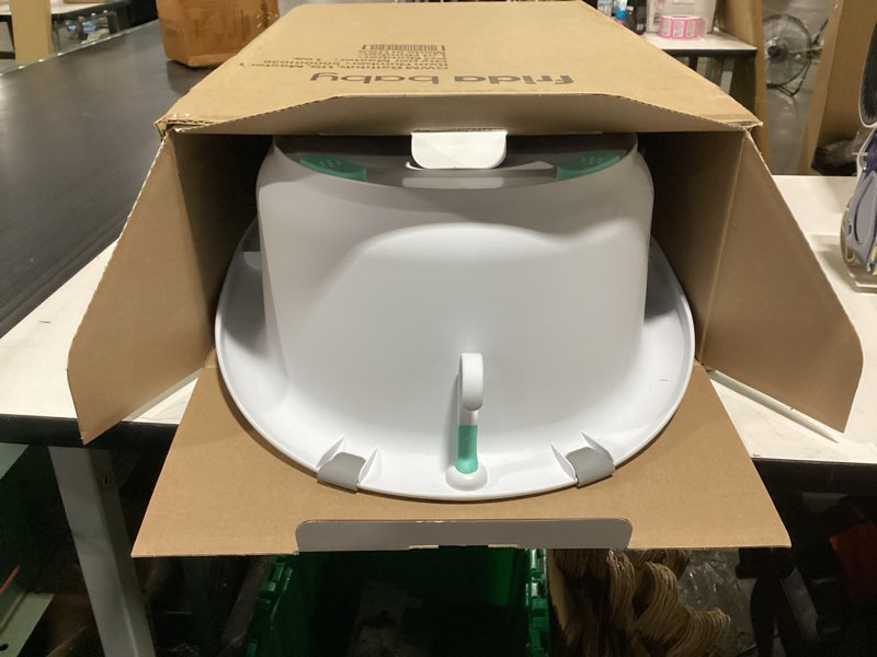 Condition photo showing New/Like New for frida baby 4-in-1 grow-with-me baby bathtub, baby tub for newborns to toddler with removable bath seat & backrest for bath support in tub bath tub
