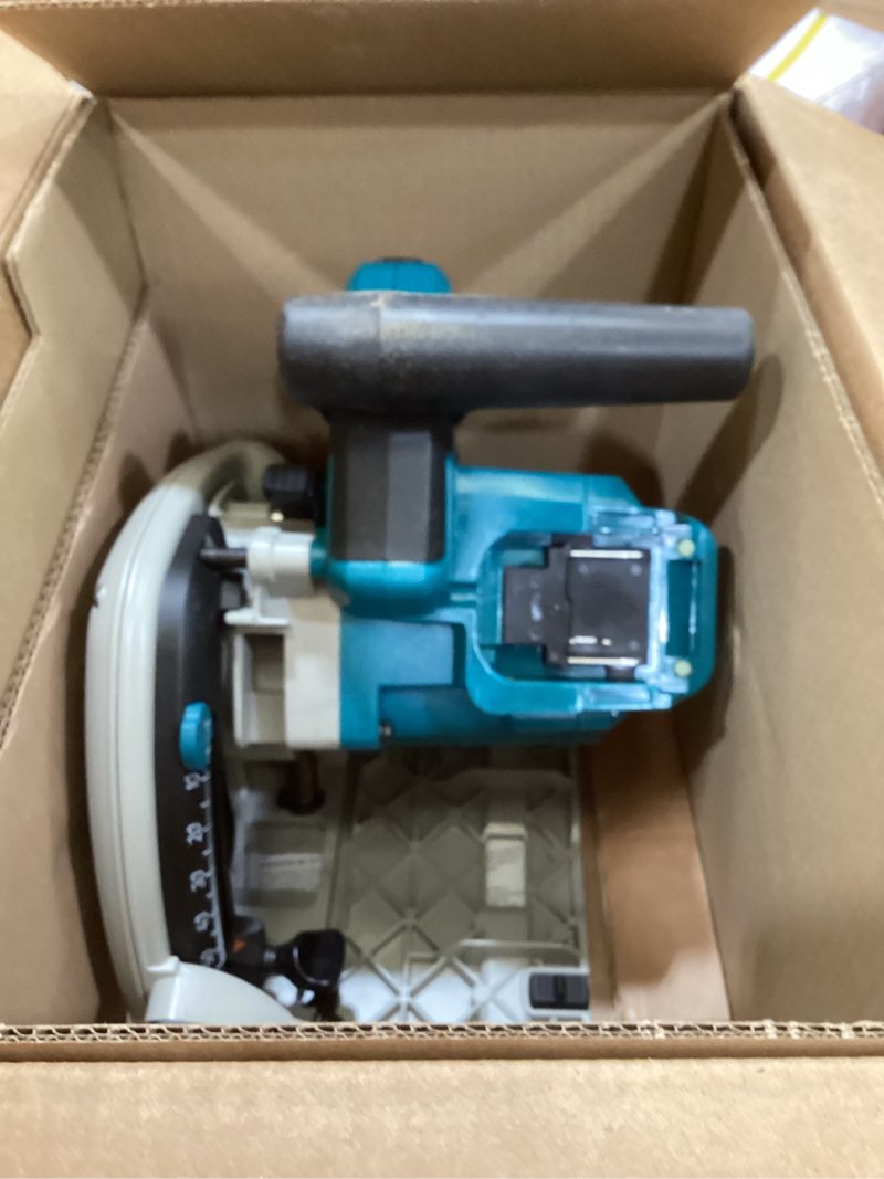 Condition photo showing As Is for makita xps01z 36v (18v x2) lxt brushless 6-1/2" plunge circular saw, tool only track saw only