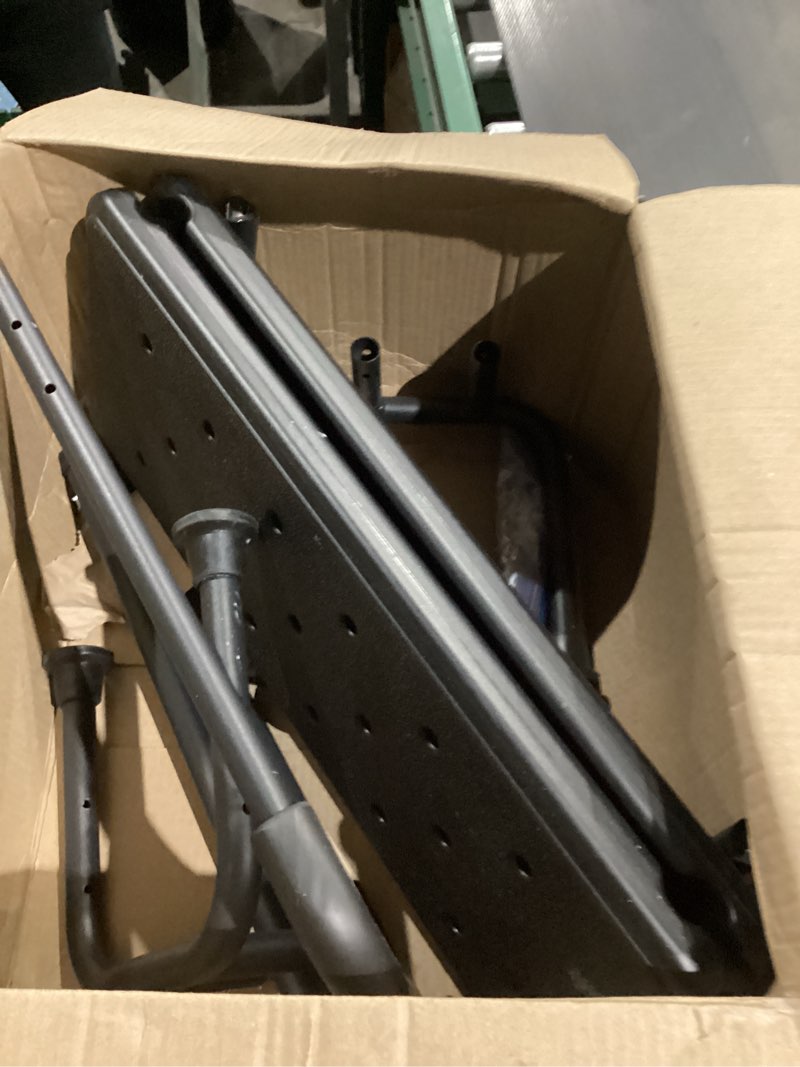 Condition photo showing Good Condition for Upgrade 2 Step Stool with Handle for Elderly, Heavy Duty Step Stool with Adjustable Handrail, Non-Skid Platform and 6 Fixing Buckle, Bed Steps for High Beds for Adults, Hold up to 550LBS Black