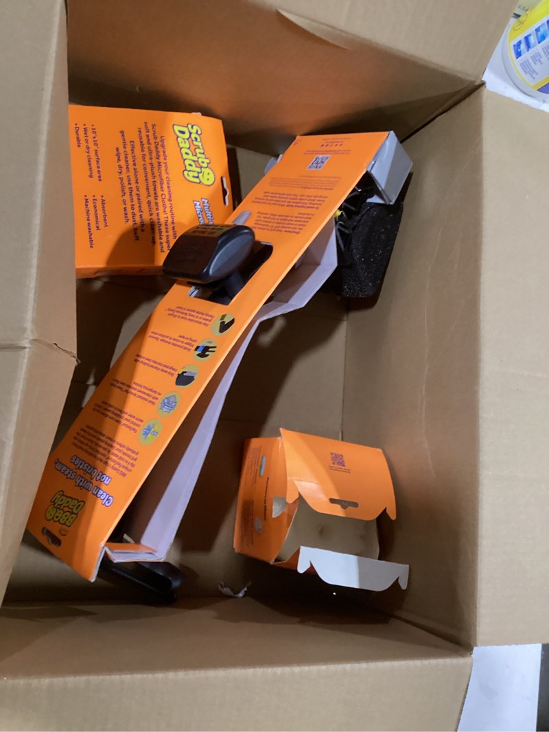 Condition photo showing Good Condition for Scrub Daddy Household Cleaning Supplies - The Microfiber BBQ Bundle - Includes 2 Microfiber Towels, 1 Grill Brush & PowerPaste Cleaning Paste with 1 Scrub Mommy Sponge