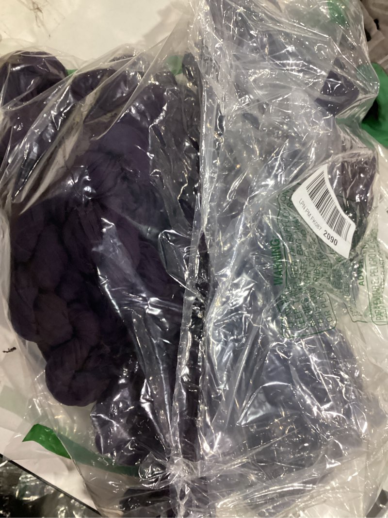 Condition photo showing As Is for 16 Pack Dark Purple Cheesecloth Table Runners 20x120 Inch Gauze Table Runner 10FT Easter Cheese Cloth Table Runner Rustic Sheer Runner for Wedding Baby Shower Birthday Party Table Decor