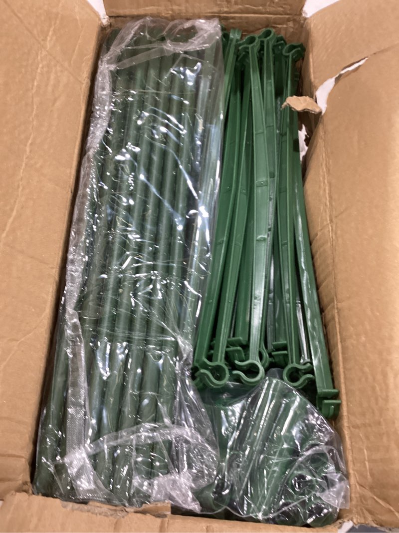 Condition photo showing Good Condition for tcbwfy 4-pack 48-inch adjustable tomato cages, heavy-duty metal plant support trellis for garden and pots, diy tomato stakes, height adjustable 16 to 192 inches