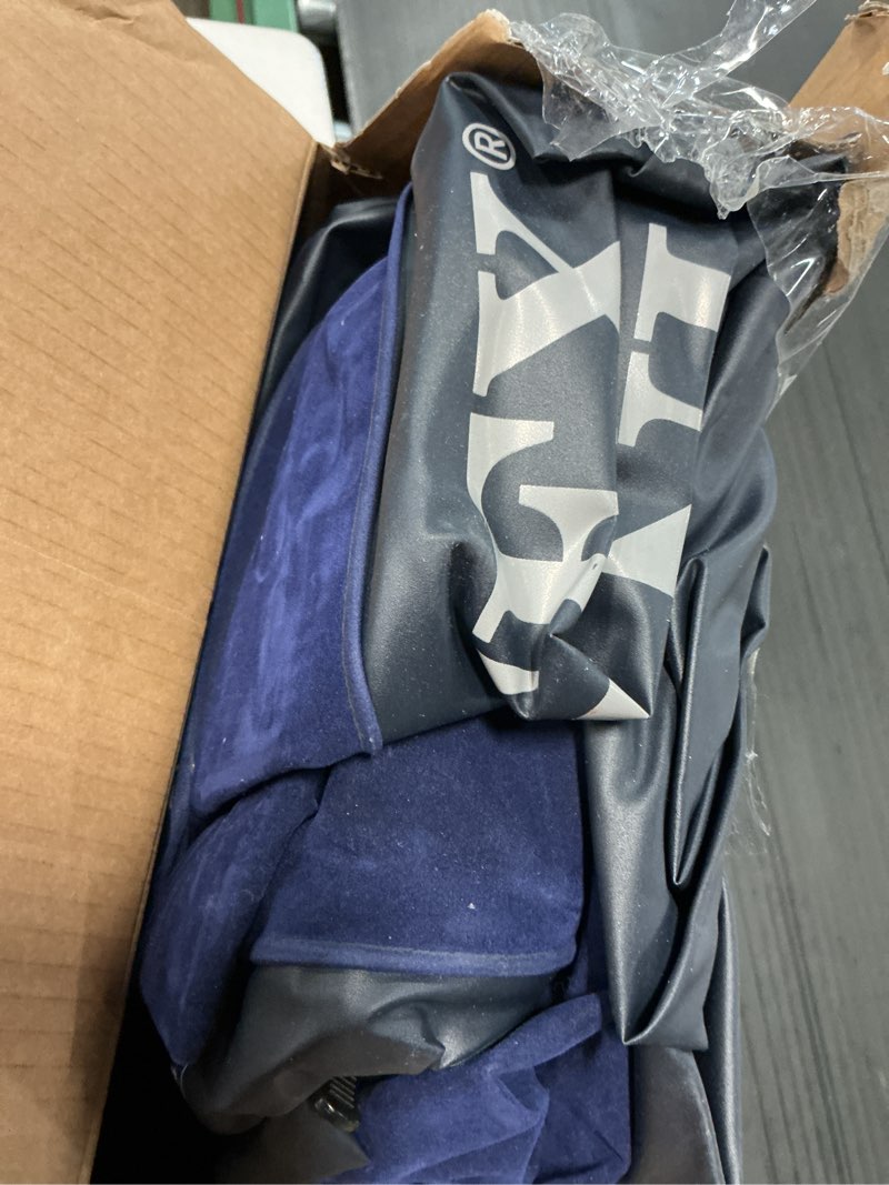 Condition photo showing As Is for intex 10  queen single-high airbed durabeam standard air bed mattress 600lb cap.