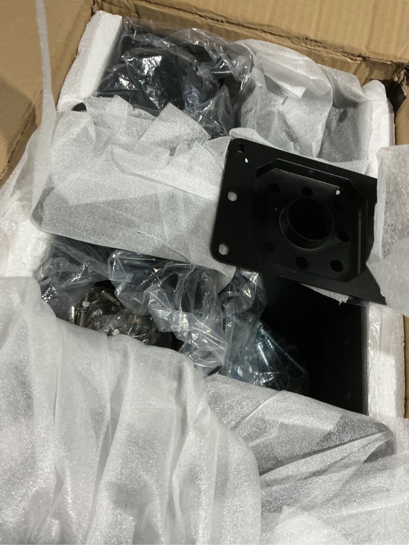 Condition photo showing Good Condition for AXWHYS 4x4 Post Base 8 Pcs, (Inner Size 3.6x3.6) Post Anchors, 13GA Thick Solid Steel & Black Powder Coated,Deck Post Brackets Support Deck Base Plate Pergola Brackets Fence Kit Mailbox Mount… 4"x 4" 8 Pcs