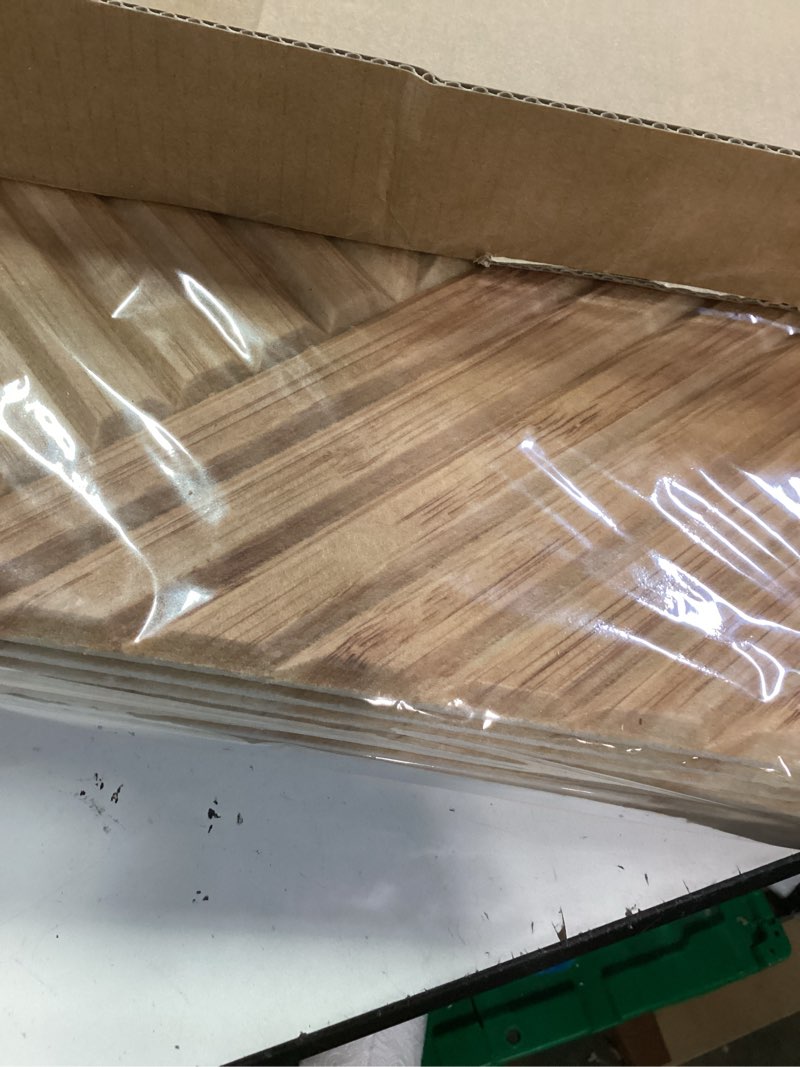 Condition photo showing New/Like New for soon global acoustical wall panels, 6-piece 23.62 x 23.62 inches art acoustic panels, decorative acoustic panels, acoustic wall panels, sound absorbing wall art, timber spiral 72 x 48 inches timber spiral