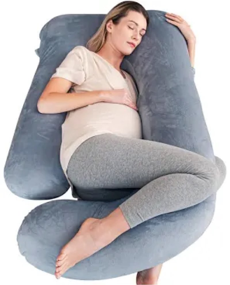 cute castle pregnancy pillows, soft u-shape maternity pillow with removable cover - full body pillow