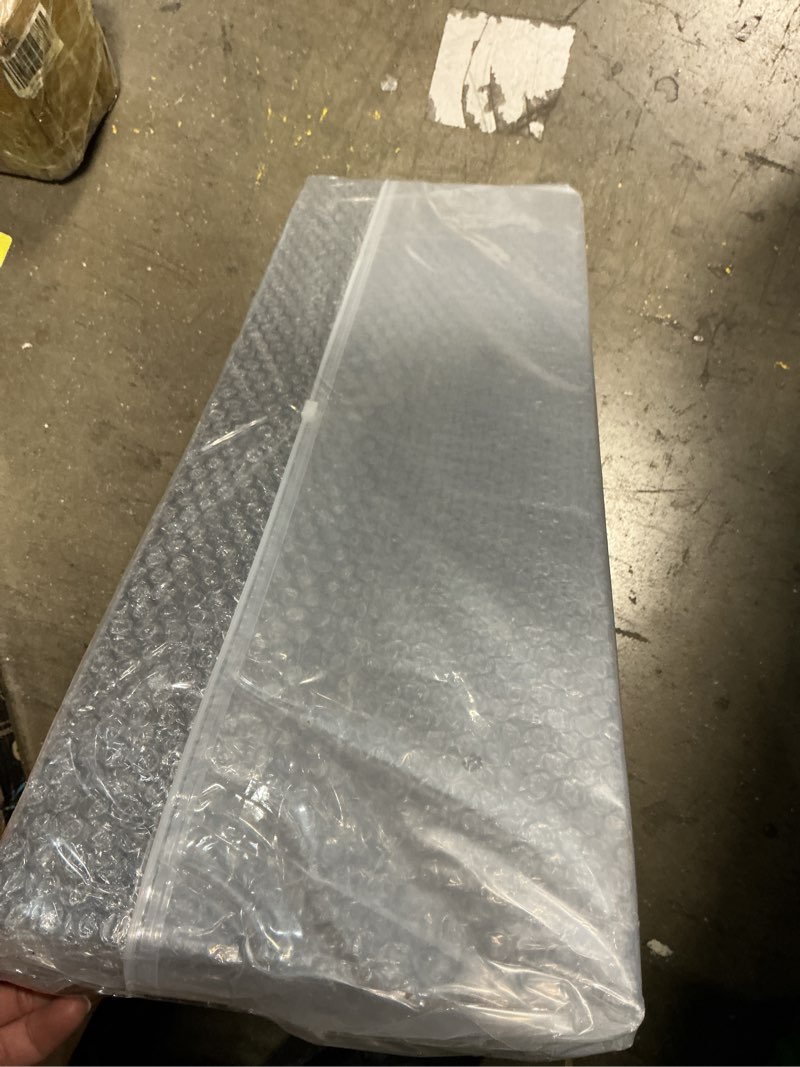 Condition photo showing Good Condition for sieral aquarium lids polycarbonate canopy with led light 2 pcs set 22.95 x 16.61 x 0.12 inch for 75/90/110 gallon with center brace aquariums cover fish tank lid with a hook knife, clear clear 48 x 18 inch