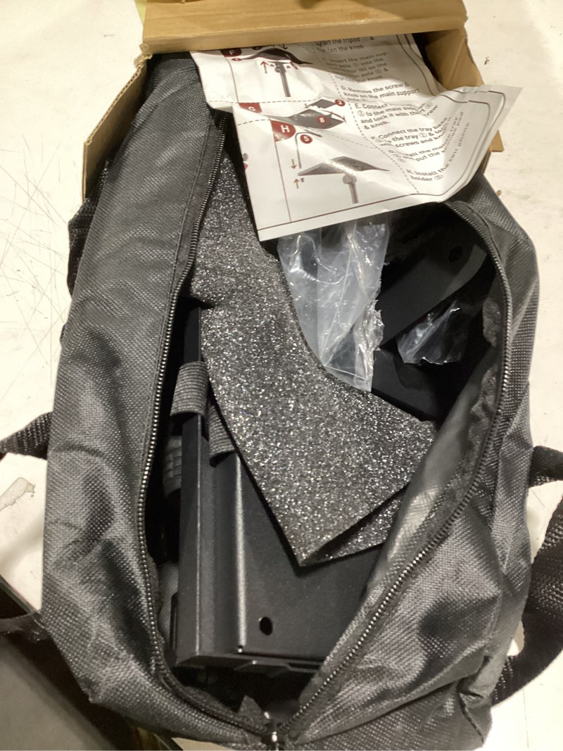 Condition photo showing Good Condition for Projector Stand Adjustable Height 20" to 61", Foldable Projector Tripod Stand with Mouse Tray & Phone Holder, Portable Laptop Floor Stand for Office Home Stage Studio DJ Racks Podium Stand 20-61inch