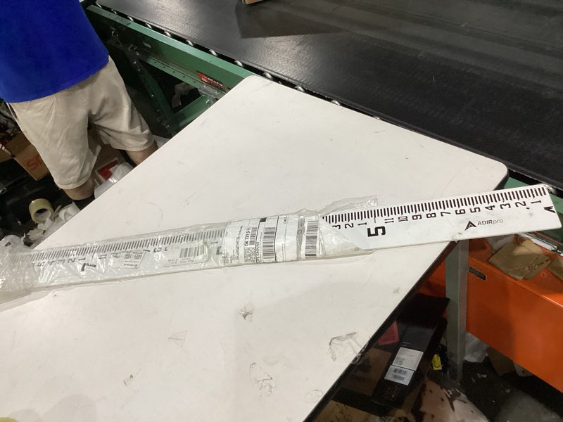 Condition photo showing Good Condition for adirpro 4" wide stream gauge - heavy duty staff gauge - all weather gauge - water depth gauge - flow meters - graduated in feet/inches (4-8') 4" wide, 4-8 ft (8ths)