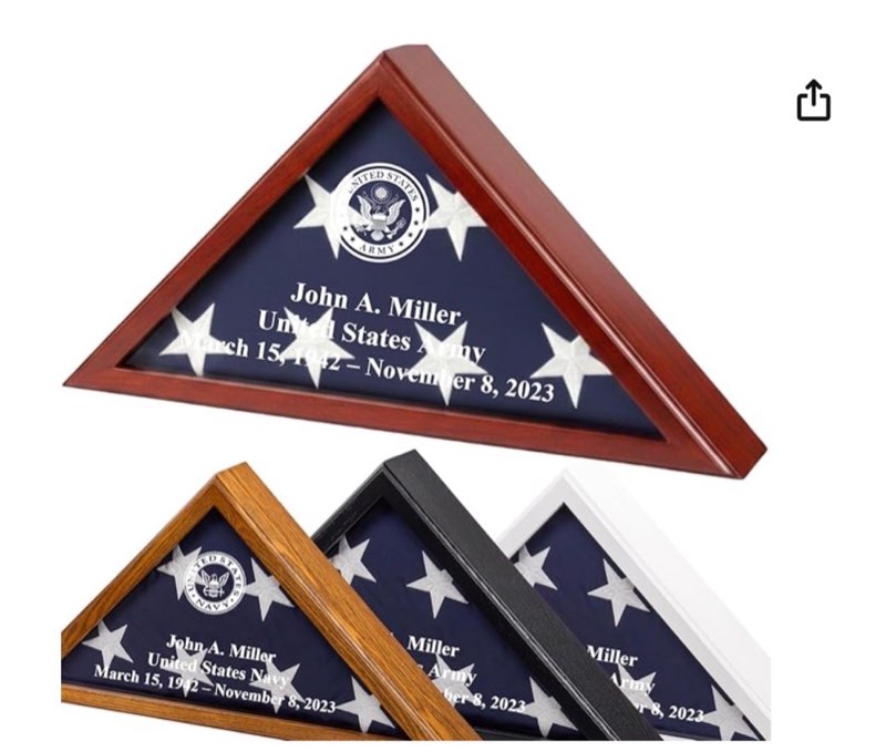 flag display case for 3x5 ft burial flag with led lights, military flag display case, veteran military medal shadow box for fathers grandfathers comrade-in-arms gift