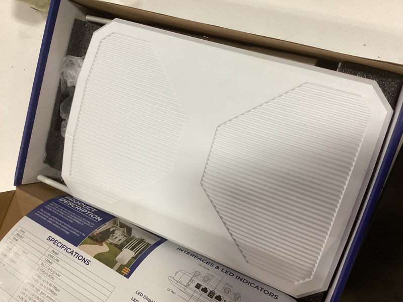 Condition photo showing Good Condition for 2026 ac1200 outdoor wifi extender, long range outdoor wifi extender signal booster, ip65 weatherproof outdoor wireless access point with poe, gigabit ports for garage, farm, yard, rv, dock,starlink white