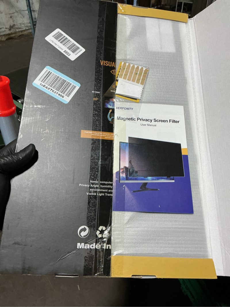 Condition photo showing New/Like New for 2 Pack Magnetic 23.6 Inch Computer Privacy Screen for Monitor 16:9 Aspect Ratio, Anti-Glare Blue Light Computer Monitor Privacy Shield, Removable Anti-Spy Screen Protector 2 Pack 23.6" (16:9)