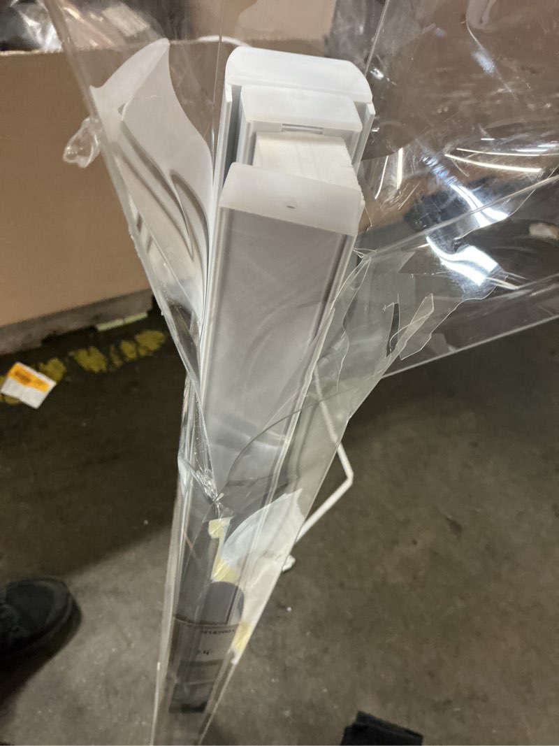 Condition photo showing As Is for allen + roth 34-in x 72-in white light filtering cordless top-down/bottom-up cellular shade