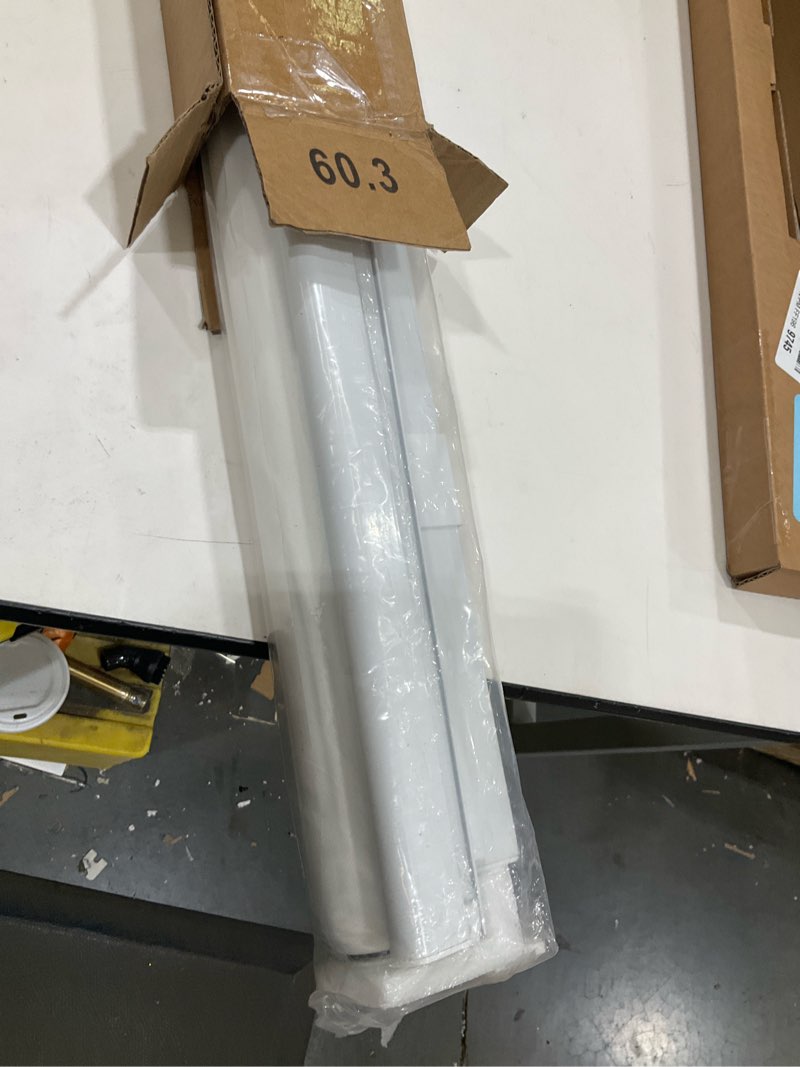 Condition photo showing Good Condition for LazBlinds No-Drill Cordless Zebra Blinds - Dual Layer Light Filtering & Room Darkening, Free-Stop Lift, Easy Install, Day & Night Privacy with Valance for Window 24" W x 72" H, White 24"W x 72"H White