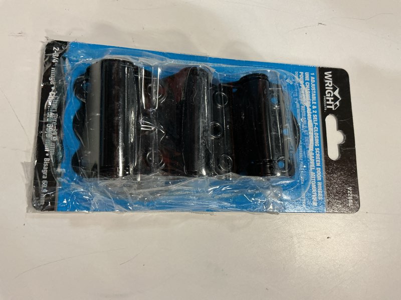 Condition photo showing Good Condition for Hampton Products-Wright 216939 Self-Closing & Adjustable Hinge  Black - Pack of 2
