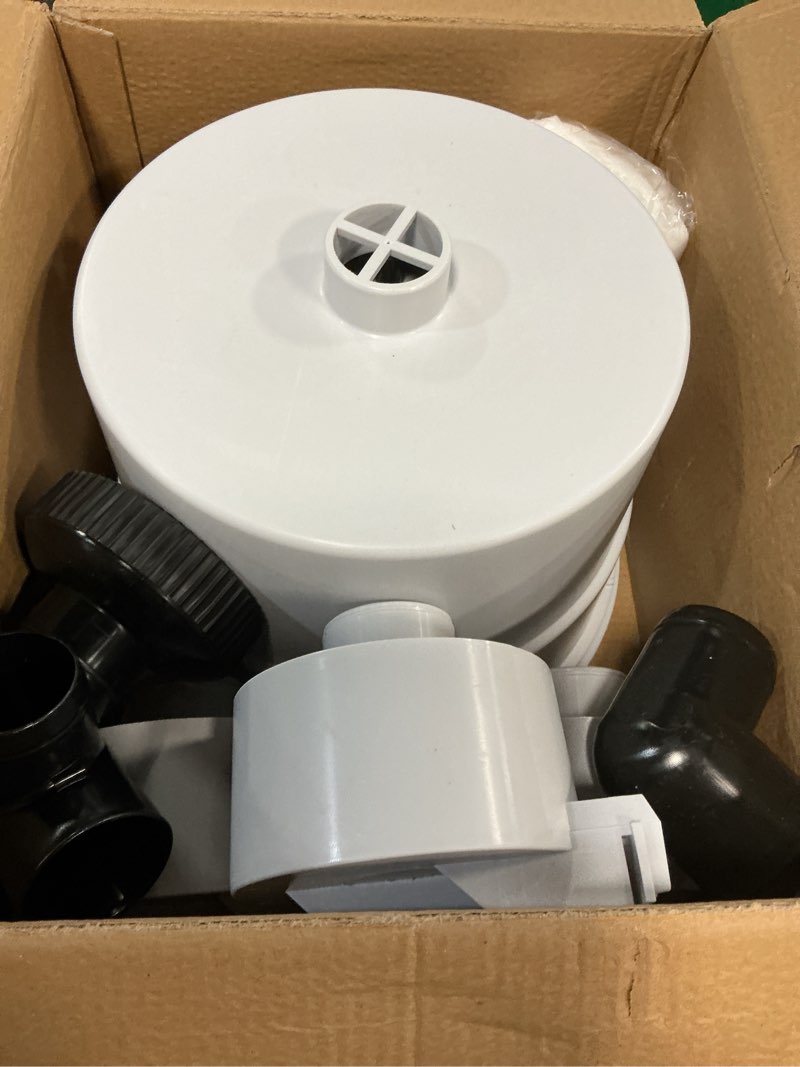 Condition photo showing Good Condition for above ground pool skimmer,no installation required, no adjustable bracket required,comes with 10 filter socks, special note: the pool pump flow rate must not exceed 1100 gph(turquoise) 21inch turquoise