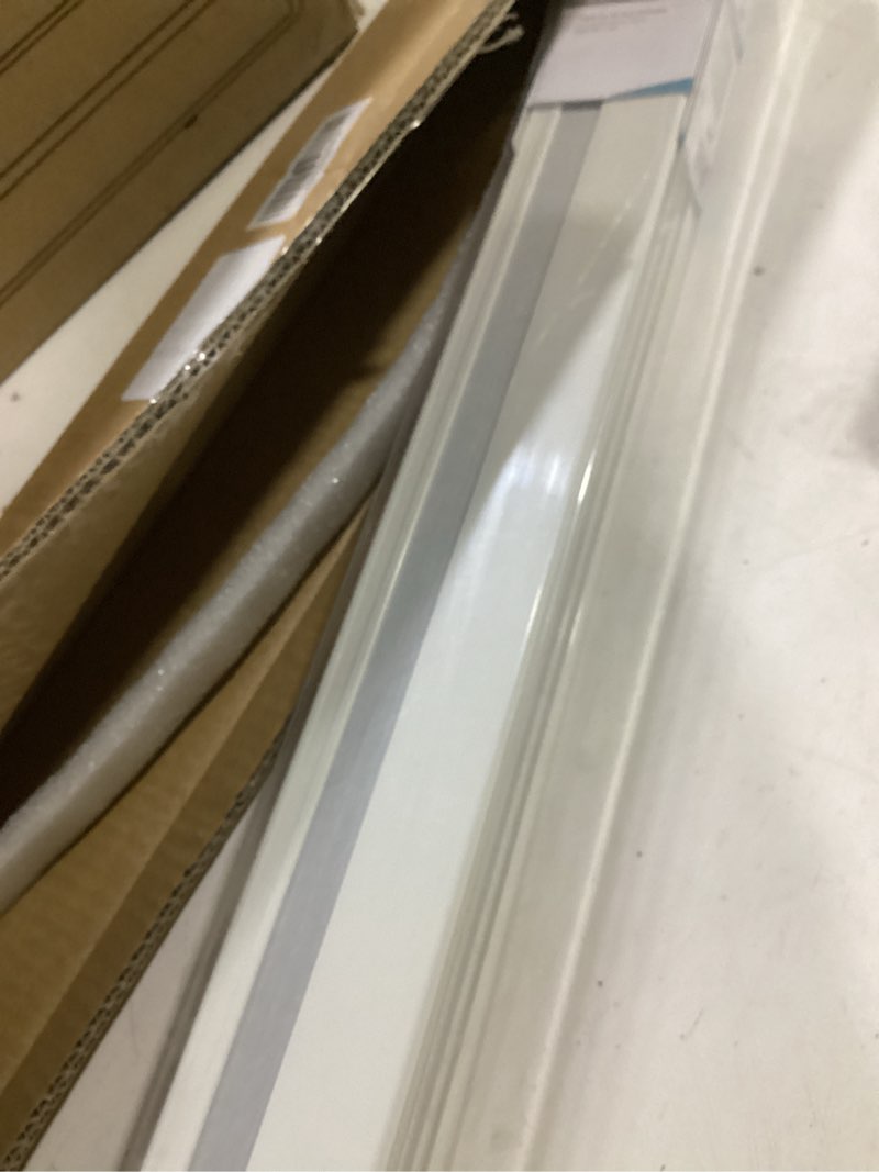 Condition photo showing Good Condition for changshade cordless cellular shades, blackout honeycomb shades for windows, pull down pleated blinds, easy to install for indoor windows and french doors,24" w x 48" h, white blackout white 24"w x 48"h