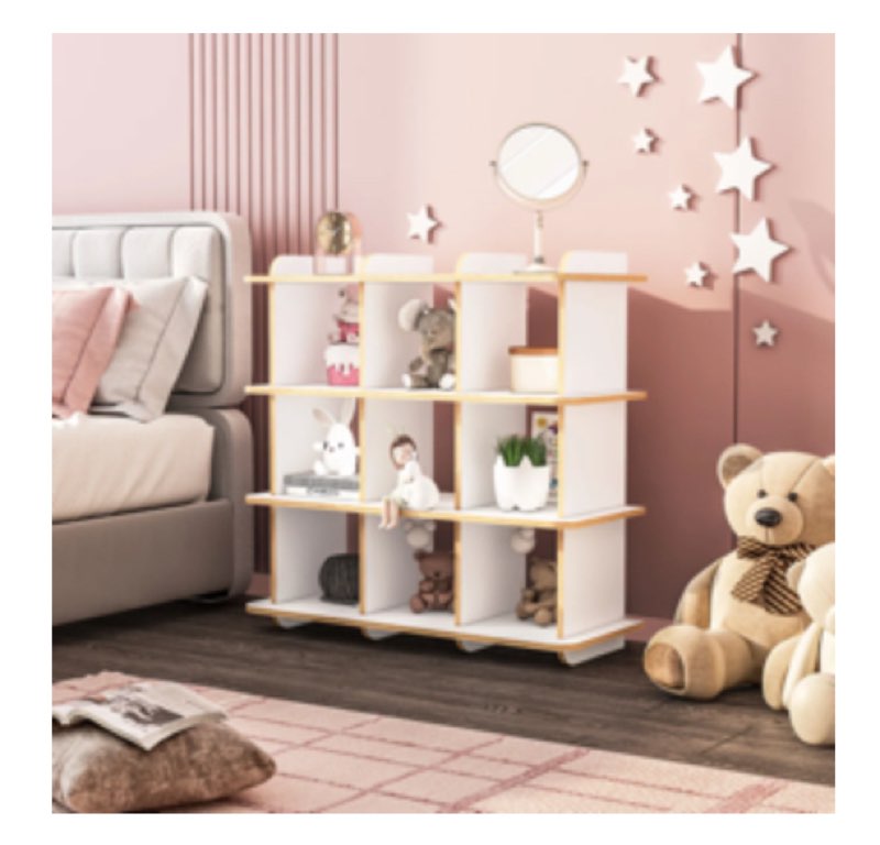 Uras 35.25" H x 35" W Cube Bookcase