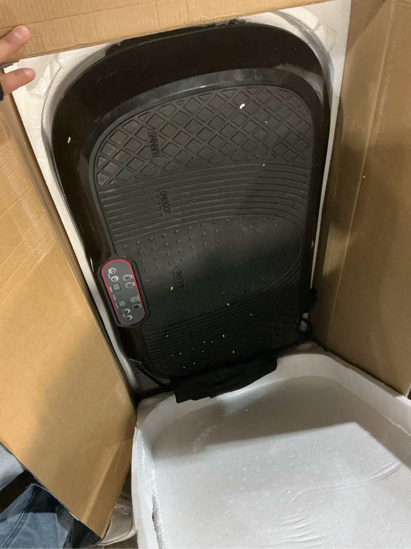 Condition photo showing New/Like New for Lifepro Waver Vibration Plate Exercise Machine for Lymphatic Drainage, Muscle Activation, Full-Body Workout Vibrating Platform with Loop Bands, Fitness Equipment for Strength Toning & Fat Loss Black